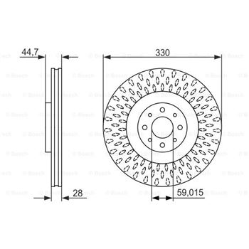 discos de freno coche - (BD1492) Disco de freno BOSCH 0986479648