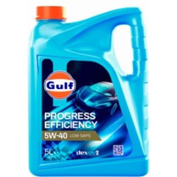 aceite de motor coche - Gulf Progress Efficiency 5w40, 5L