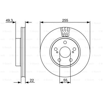 discos de freno coche - (BD1407) Disco de freno BOSCH 0986479564