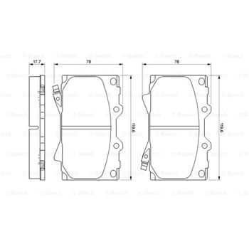 pastillas de freno coche - (BP357) Pastilla de freno BOSCH 0986424640