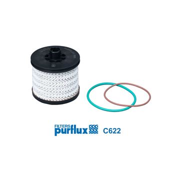 filtro de combustible coche - Filtro de combustible PURFLUX C622