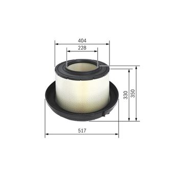 filtro de aire coche - (S0088) Filtro de aire BOSCH F026400088