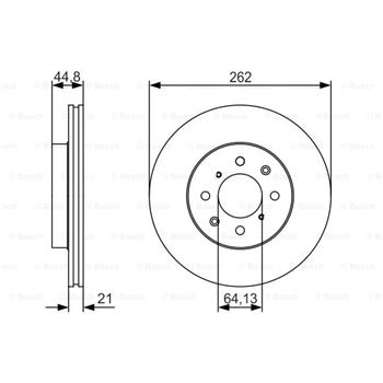 discos de freno coche - (BD1877) Disco de freno BOSCH 0986479R80