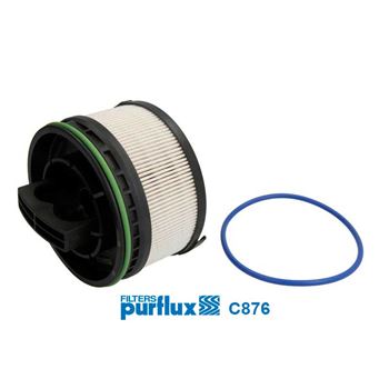 filtro de combustible coche - Filtro de combustible PURFLUX C876