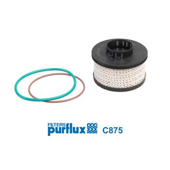 filtro de combustible coche - Filtro de combustible PURFLUX C875