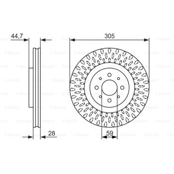 discos de freno coche - (BD1413) Disco de freno BOSCH 0986479570