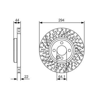 discos de freno coche - Disco de freno BOSCH 0986479A69