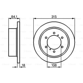 discos de freno coche - (BD627) Disco de freno BOSCH 0986478713