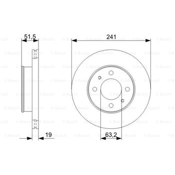 discos de freno coche - (BD1213) Disco de freno BOSCH 0986479377