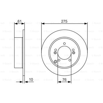 discos de freno coche - (BD1660) Disco de freno BOSCH 0986479525