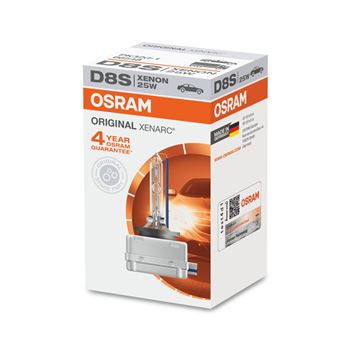 iluminacion coche - Lámpara D8S XENON 40V 25W PK32d-1 4500K Xenarc Original | OSRAM 66548