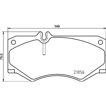 pastillas de freno coche - Juego de pastillas de freno BREMBO P50134