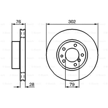 discos de freno coche - (BD260) Disco de freno BOSCH 0986478317