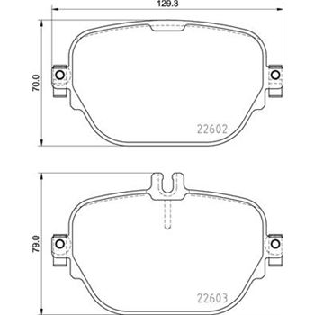 pastillas de freno coche - Juego de pastillas de freno BREMBO P50138