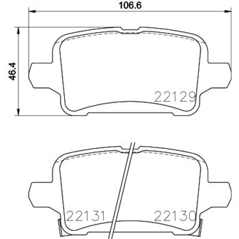 pastillas de freno coche - Juego de pastillas de freno BREMBO P59090