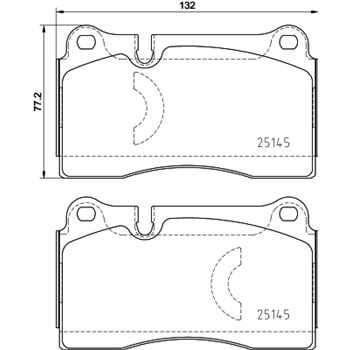 pastillas de freno coche - Juego de pastillas de freno BREMBO P85159
