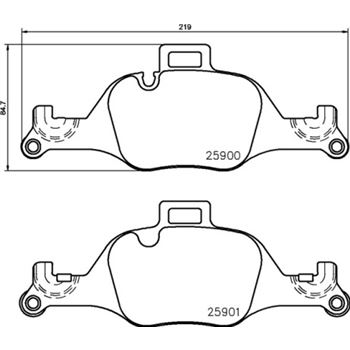 pastillas de freno coche - Juego de pastillas de freno BREMBO P06107