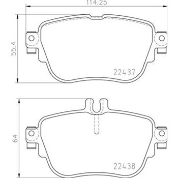 pastillas de freno coche - Juego de pastillas de freno BREMBO P50136