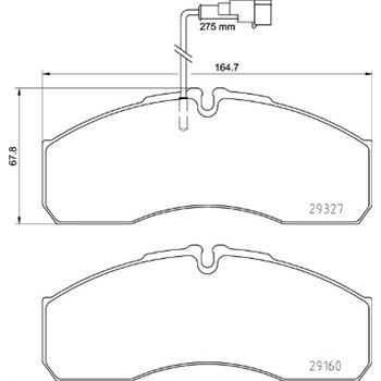 pastillas de freno coche - Juego de pastillas de freno BREMBO P56123
