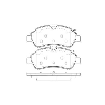 pastillas de freno coche - Juego de pastillas de freno BREMBO P24209