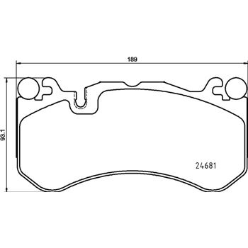 pastillas de freno coche - Juego de pastillas de freno BREMBO P50142