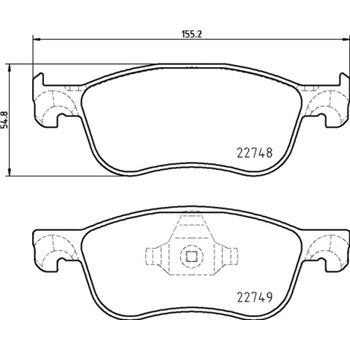 pastillas de freno coche - Juego de pastillas de freno BREMBO P24210