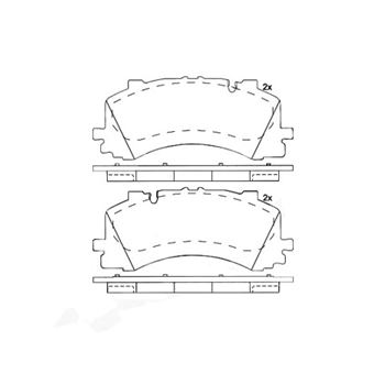 pastillas de freno coche - Juego de pastillas de freno BREMBO P85170