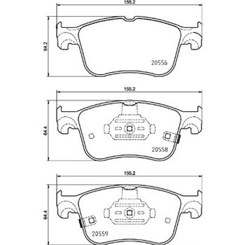 pastillas de freno coche - Juego de pastillas de freno BREMBO P24218