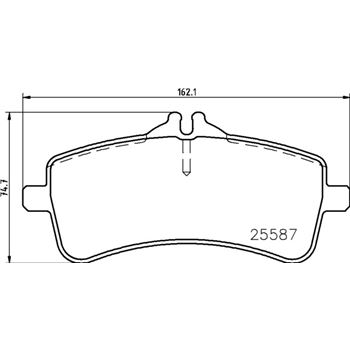 pastillas de freno coche - Juego de pastillas de freno BREMBO P50131