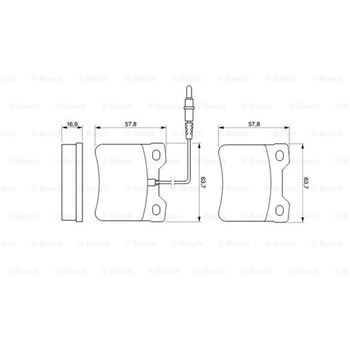 pastillas de freno coche - (BP106) Pastilla de freno BOSCH 0986494000