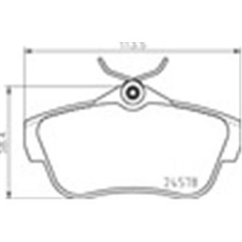 pastillas de freno coche - Juego de pastillas de freno BREMBO P23189