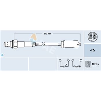 sondas lambda - Sonda Lambda FAE 77266