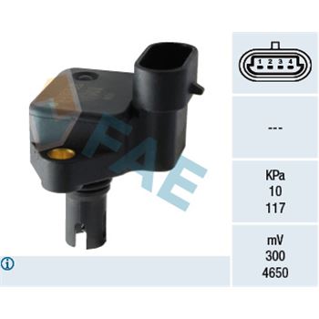 sistema electrico del motor - Sensor, presión colector de admisión FAE 15066