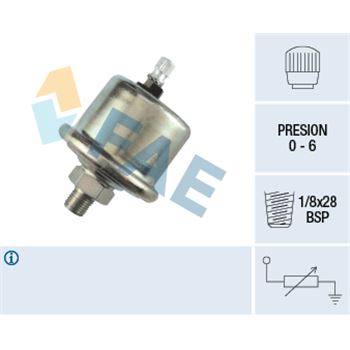sistema electrico del motor - Sensor, presión de aceite FAE 14810