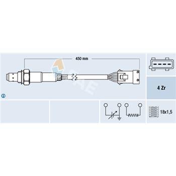 sondas lambda - Sonda Lambda FAE 77165