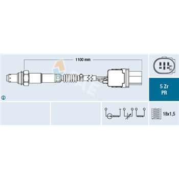 sondas lambda - Sonda Lambda FAE 75117