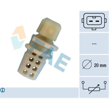 sistema electrico del motor - Sensor, temperatura del aire de admisión FAE 33520