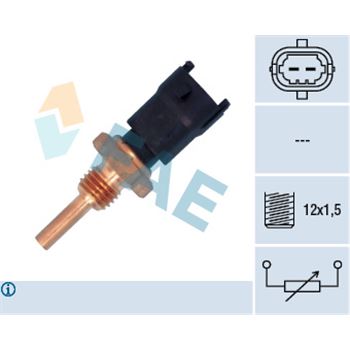 sistema electrico del motor - Sensor, temperatura del refrigerante FAE 33685