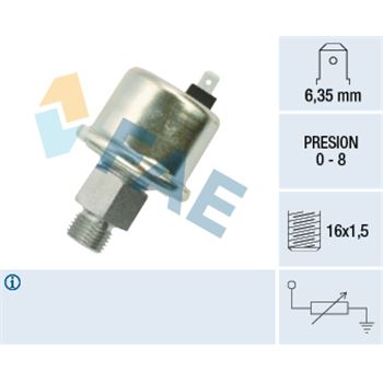 sistema electrico del motor - Sensor, presión de aceite FAE 14501