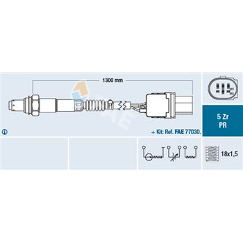 sondas lambda - Sonda Lambda FAE 75053