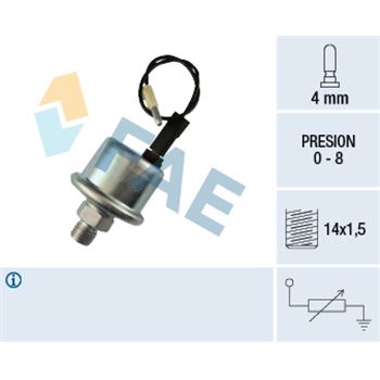 sistema electrico del motor - Sensor, presión de aceite FAE 14550