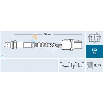 sondas lambda - Sonda Lambda FAE 75004