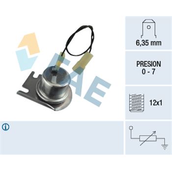 sistema electrico del motor - Sensor, presión de aceite FAE 14800