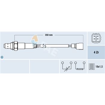 sondas lambda - Sonda Lambda FAE 77385