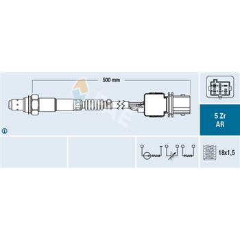 sondas lambda - Sonda Lambda FAE 75018