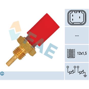 sistema electrico del motor - Sensor, temperatura del refrigerante FAE 33725
