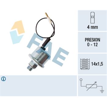 sistema electrico del motor - Sensor, presión de aceite FAE 14900