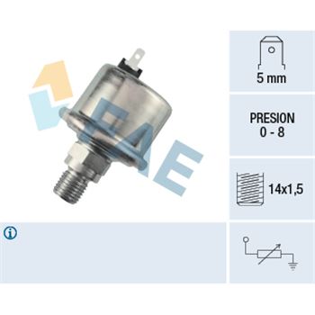 sistema electrico del motor - Sensor, presión de aceite FAE 14970