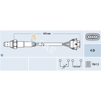 sondas lambda - Sonda Lambda FAE 77304