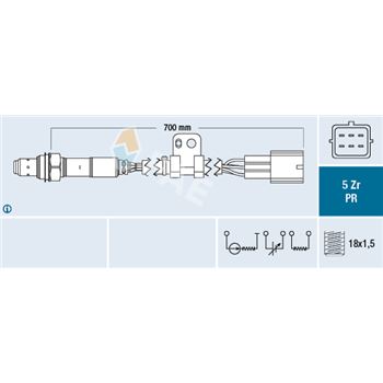 sondas lambda - Sonda Lambda FAE 75090